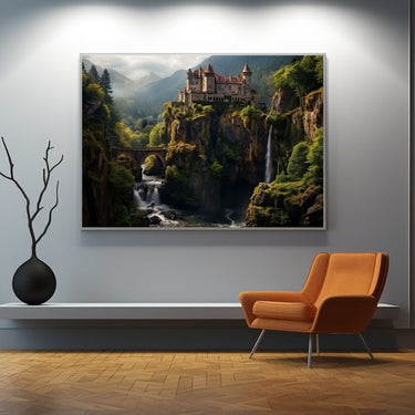 Mountain and Waterfall Painting